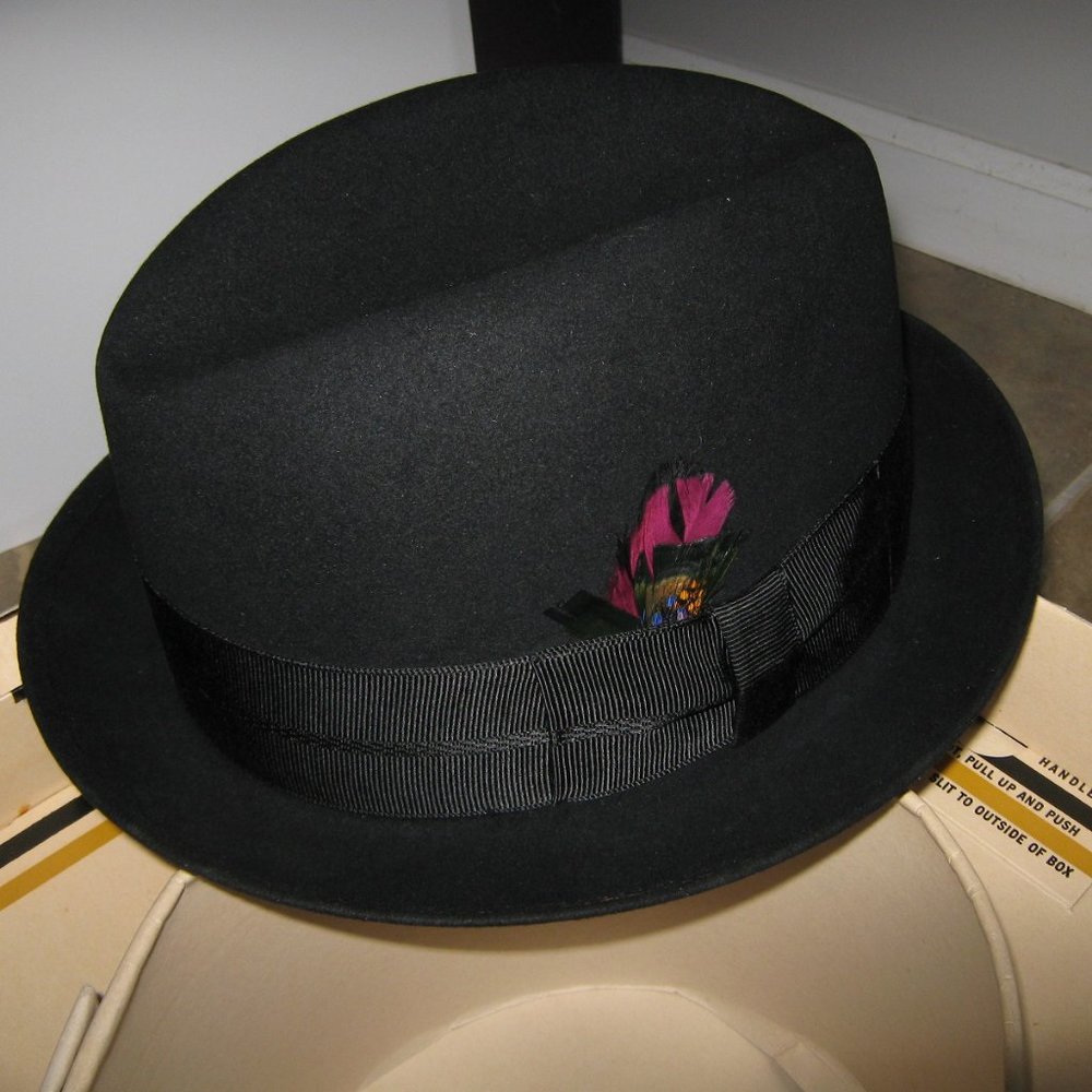 Men's Vintage Mallory Fedora Hat - From The "Sam Snead" selection - Original BOX